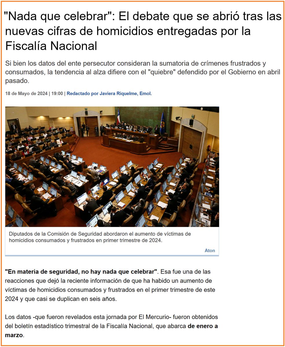 A no confiar más en los datos y cifras que entrega el Gobierno, perdieron toda credibilidad. Gobierno le mintió a Chile llamando a 'celebrar' que se había producido un 'quiebre' en el alza de homicidios, lo que fue desmentido por el informe entregado por la Fiscalía Nacional.