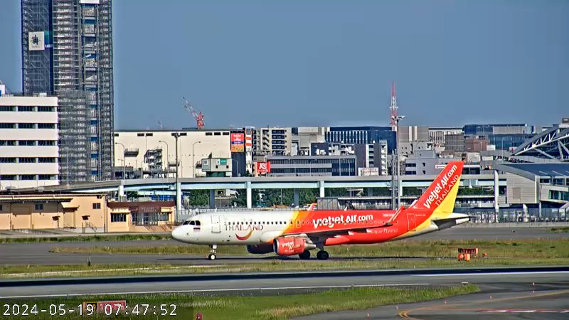 ベトジェットは
Amazing Thailand スペマ
#福岡空港ライブカメラ
#福岡空港
#vietjetair 
#VSｰVKB