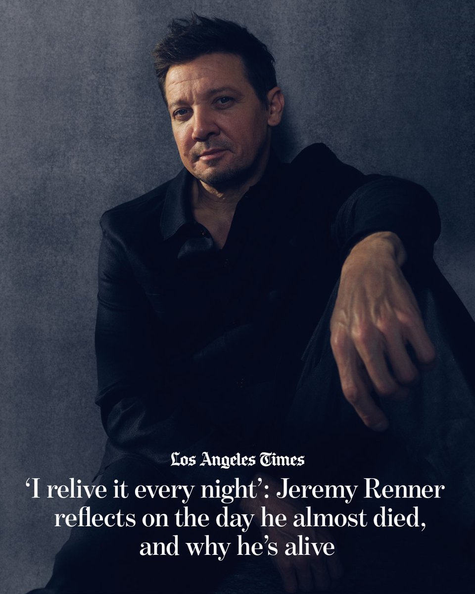 “The eyeball that came out of my head? I have better vision in that eye than the other eye,” Jeremy Renner says following his snowcat accident. “I think I’m getting bionic.” lat.ms/3wDeuzi