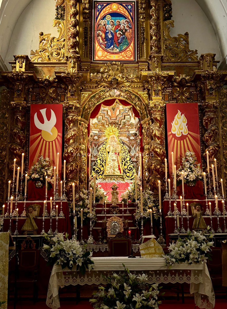 Altar de Cultos en Honor a Nuestra Señora de la Soledad Coronada. #Altar #Septenario #VirgendelaSoledad #SoledadCoronada #HermandaddelaSoledad #Cultos #Glorias #FiestasVotivas #PriegodeCordoba