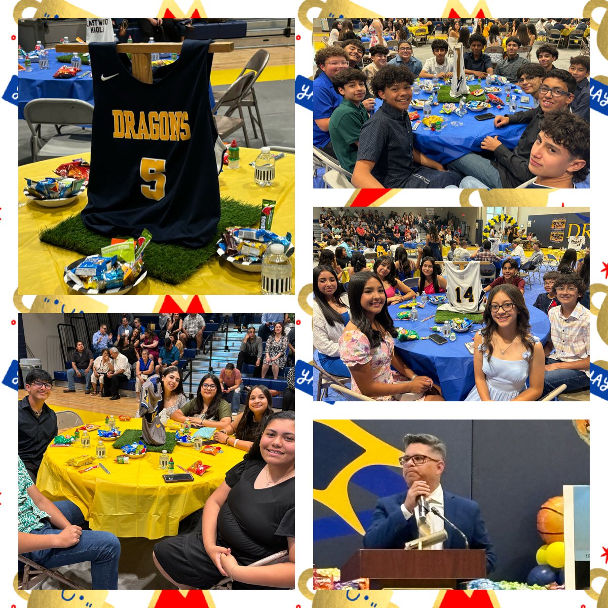 Happening NOW! Dragon Athletic Sports Banquet-thank you to the Parent Committee and Mr Medrano for organizing the event. Congratulations Kiddos ⚽️🏀🏈⚾️🥎🏐🎾⛳️🤼💙💛⁦@RobRobledoEKIS⁩ ⁦@KnollsAthletics⁩ ⁦@K1mberlyPerez⁩