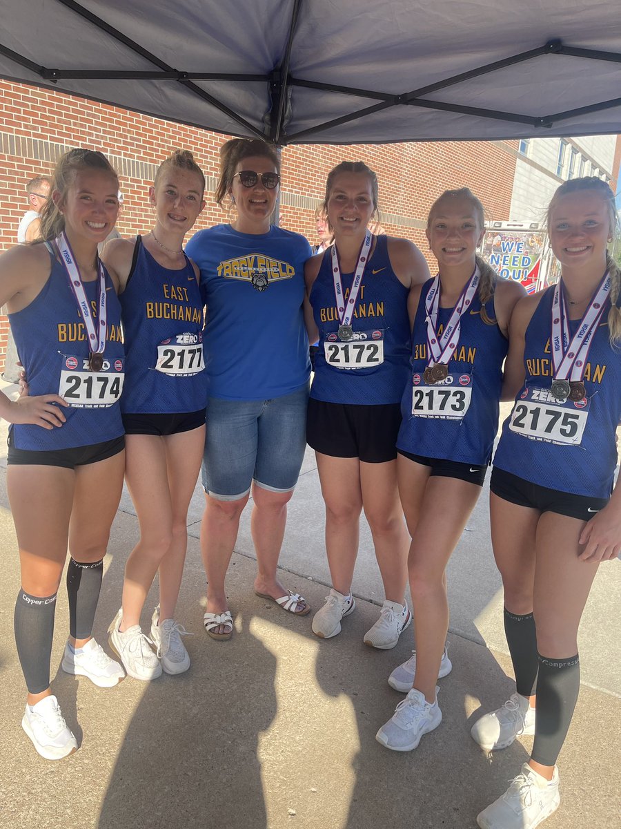 Proud of these ladies for doing amazing things at the state track meet. Missing Layla in this pic but we are proud of her too! Very successful weekend for our girls!