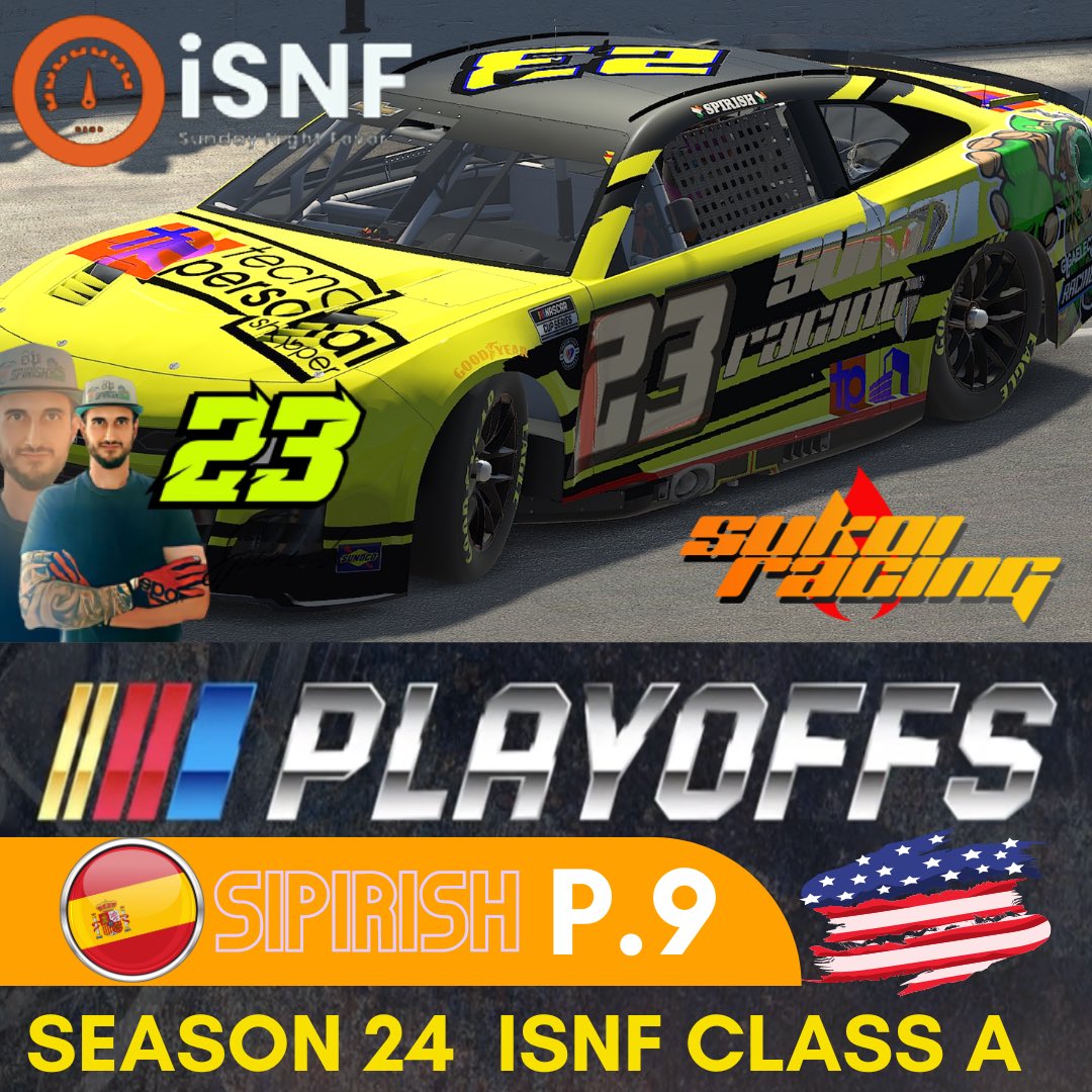 🏁North Wilkesboro🏁

Tricky week this in the first race of the playoffs. The first 16 drivers in the standings had a tough fight tonight in which the first cut was made. <a href="/Spirish1/">Spirish</a> showed a good performance tonight fighting for both stages and getting a final P.9.

#GoSukoi🔥