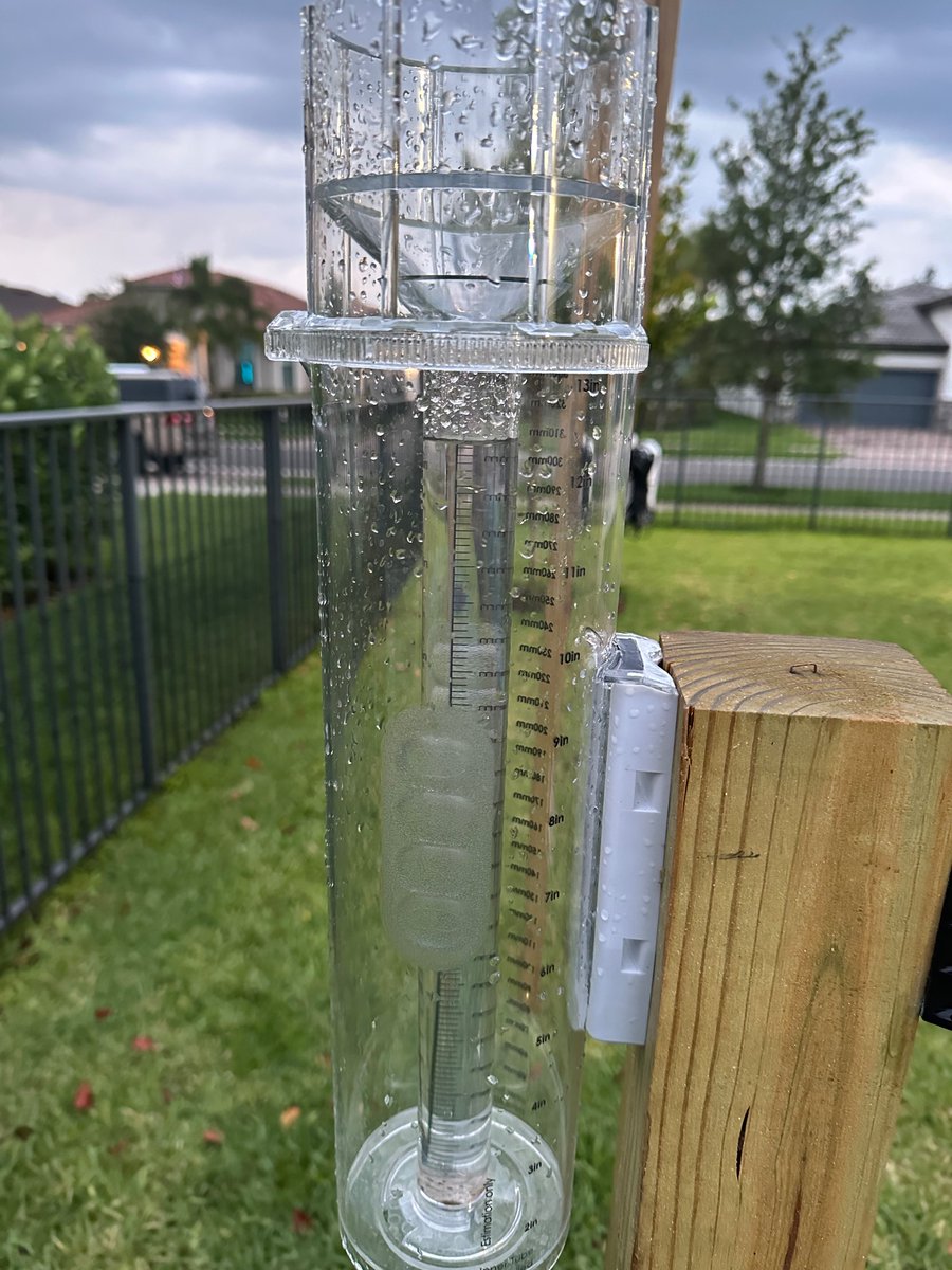 Nearly an inch this afternoon in my new My new #climalytic #tropo rain gauge. #FLwx @NWSMiami  FL-PB-117