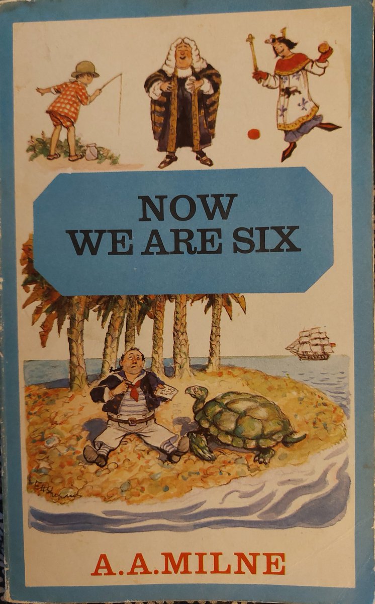 Today, you heard about my love for A. A. Milne and his original Winnie-the-Pooh collection! Tonight, we look at selected poems from 'When We Were Very Young' and 'Now We Are Six'! These are such fun, and I can think of no better works to showcase on our 5th Anniversary! 2/12