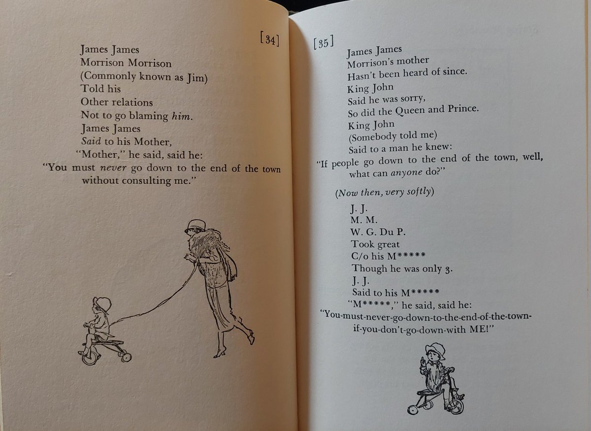 Next is a funny poem called 'Disobedience' although some feel it's a bit sad! I choose to view it whimsically, with humour! My Mom loves reading this poem as the rhyme has a wonderful rhythm to it! It flows so easily through each verse! ('Commonly known as Jim' 🤭) 4/12