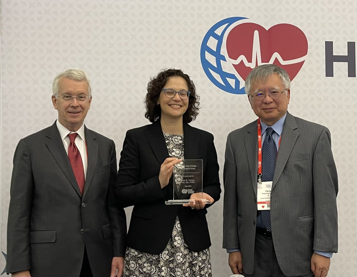 William H. Sauer, MD (@true_ep) on Twitter photo Congratulations <a href="/utedrow/">Usha Tedrow</a> for the honor and recognition received today.
The Wilton Wells Webster Lectureship Award honors an individual who has made a significant and unique contribution in clinical electrophysiology through innovation in the advancement of patient care. Congratulations <a href="/utedrow/">Usha Tedrow</a> for the honor and recognition received today.
The Wilton Wells Webster Lectureship Award honors an individual who has made a significant and unique contribution in clinical electrophysiology through innovation in the advancement of patient care.
