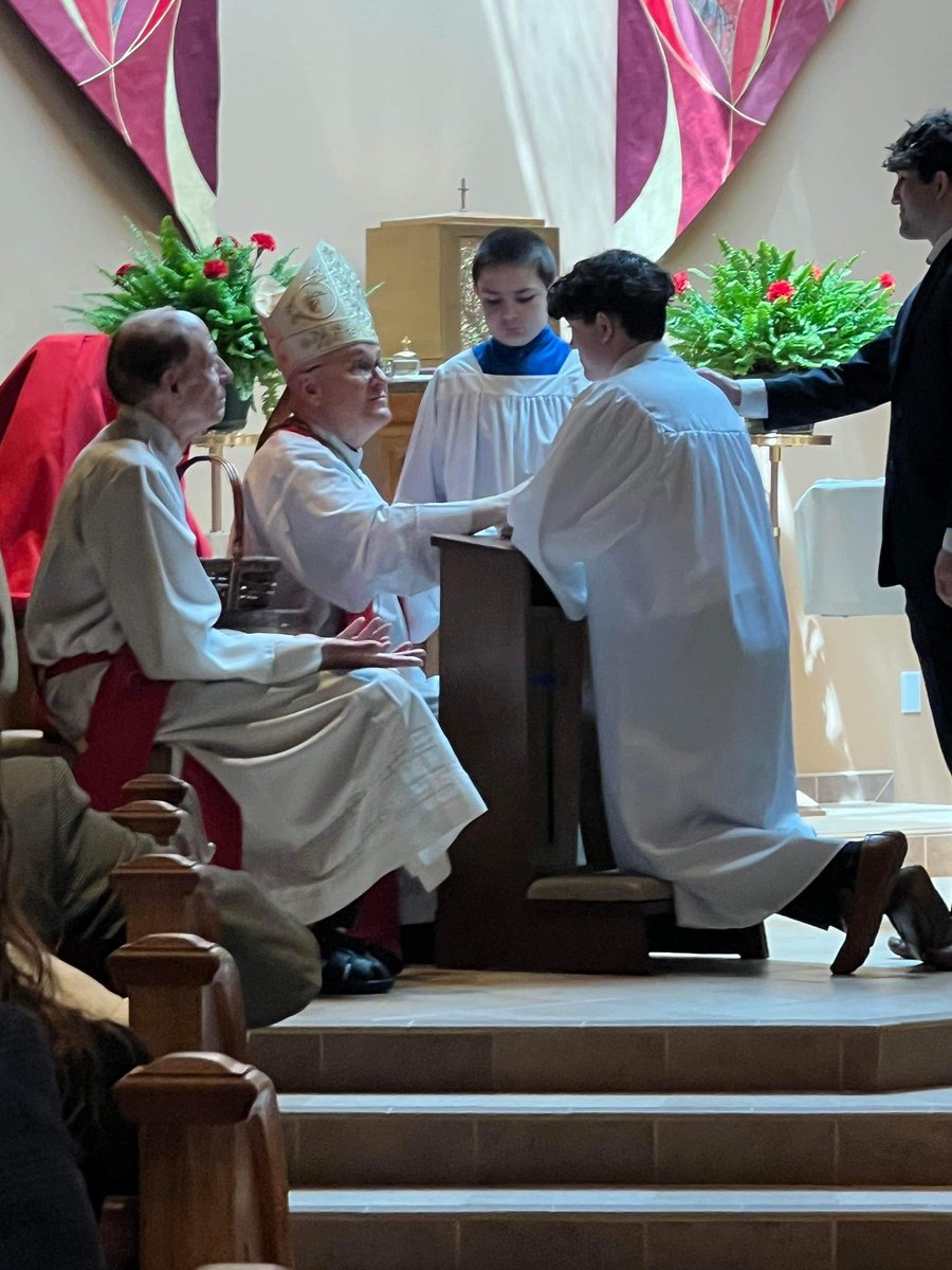 LandonMillerNY's tweet photo. God Bless my brother Gavin on his Confirmation Day w/ Most Rev. James  Massa - Proud to be his Sponsor @IonaPrep https://t.co/tDSKZu4KGK