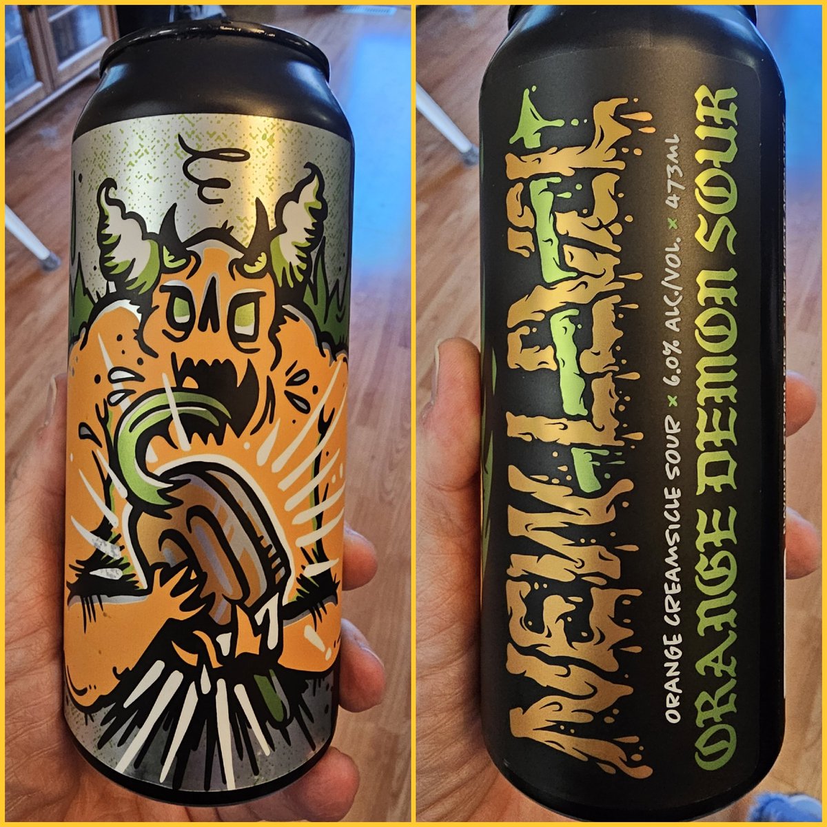 PaigeMatlock's tweet photo. I cannot say enough good things about the "Sours" from @newlevelbrewing! Tried the Orange Demon Sour (aka Orange Creamsicle Sour) tonight &amp; it is devine!! A must try!! #REIGNINBEER #CoolCan #YEG @Thaddeusarcher3 https://t.co/vqab3us2Cx
