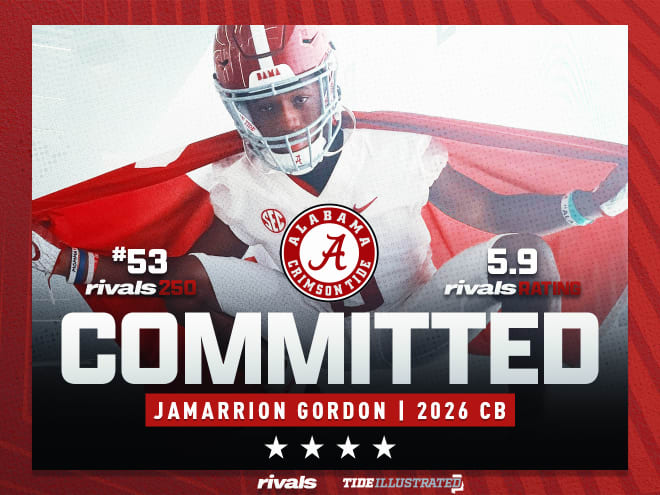 Alabama made a big splash with its first commit in the Class of 2026, landing four-star in-state DB Jamarrion Gordon. I spoke with Gordon's coach, who went in-depth on the player and person Alabama is getting. 'This kid's the real deal.' Story: Alabama.rivals.com/news/coach-of-…