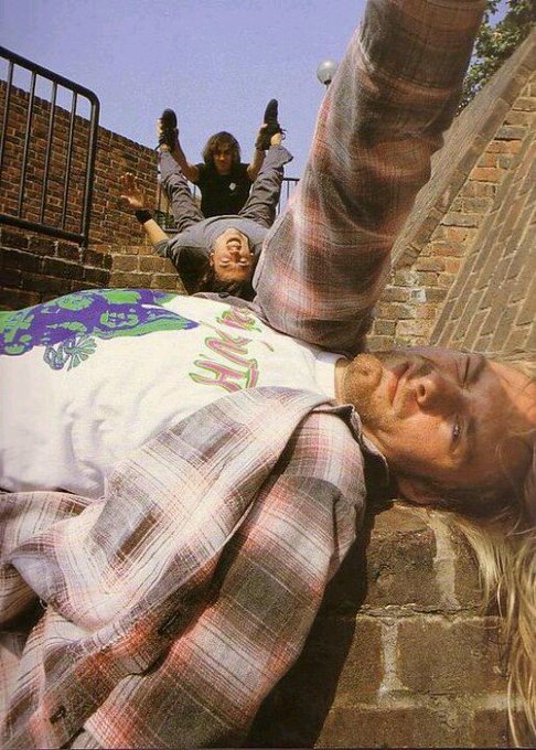 Nirvana on a rooftop.