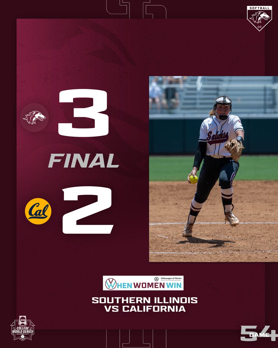 NOT DONE YET!!! 

The Salukis advance to the Regional Championship tomorrow against LSU 👏

#Salukis | #WhenWomenWin