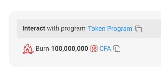 We just burned 100 million $CFA, get ready to fly friends🐄