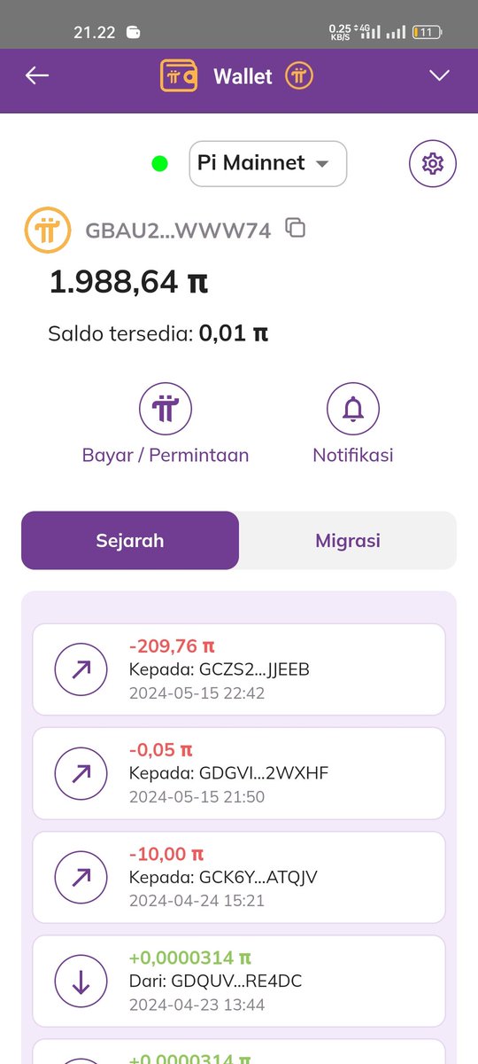 Baidowi3092's tweet photo. @PiCoreTeam @ChengDiao_Fan @nkokkalis tolong di bantu kenapa koin saya hilang ya 209,76 mohon bantuan nya core team🙏🙏😊🥹🥹 https://t.co/zbsGFNZa9n