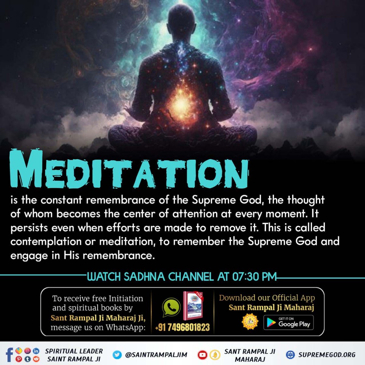 #What_Is_Meditation
🌹🙏🌹Meditation 👉-------
Sant Rampal Ji Maharaj