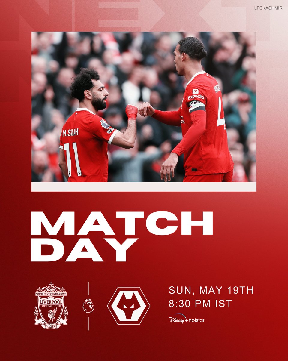 🔴 M A T C H D A Y 🔴

The final match of 2023/24 🫡

#LIVWOL #PL #LFC