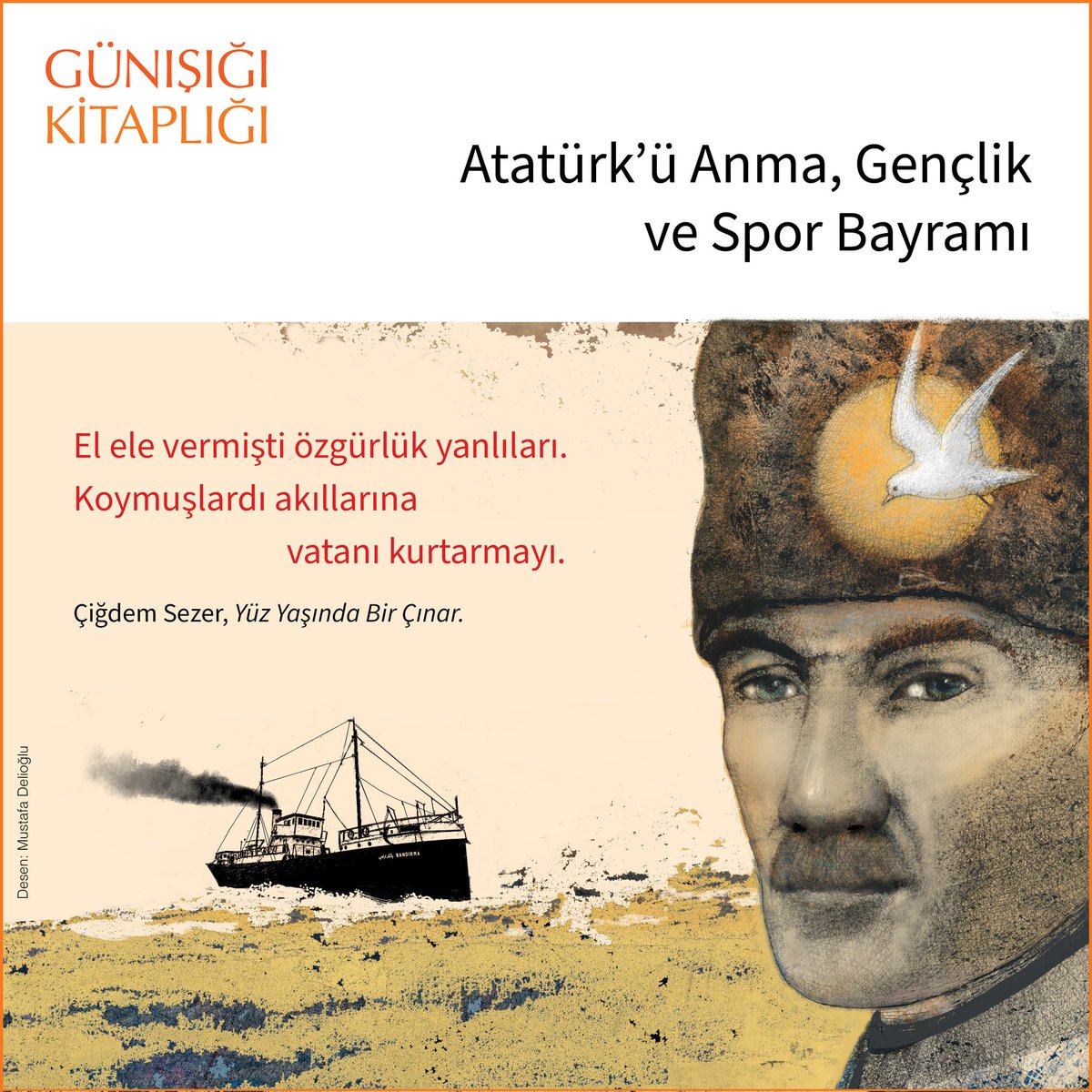 _Gunisigi's tweet photo. El ele vermişti özgürlük yanlıları.
Koymuşlardı akıllarına vatanı kurtarmayı.

Desen: Mustafa Delioğlu
 #YüzYaşındaBirÇınar 
#AtatürküAnmaGençlikveSporBayramı https://t.co/4k8aPr1TTl