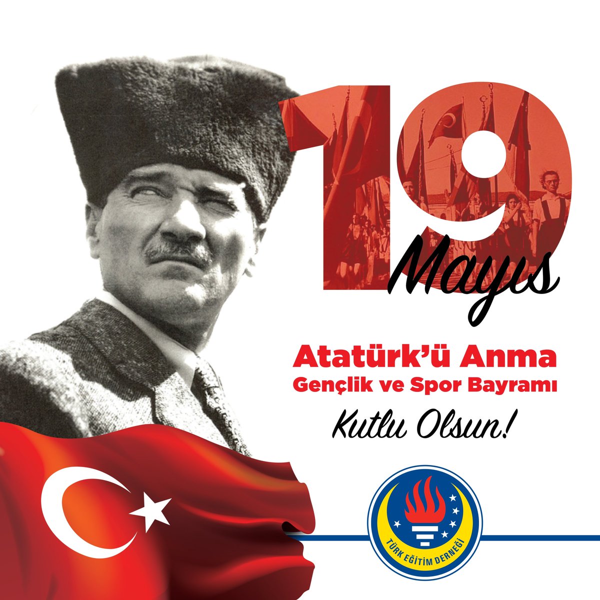 19 Mayıs Atatürk’ü Anma, Gençlik ve Spor Bayramı Kutlu Olsun! #TürkEğitimDerneği #TEDEdirneKoleji