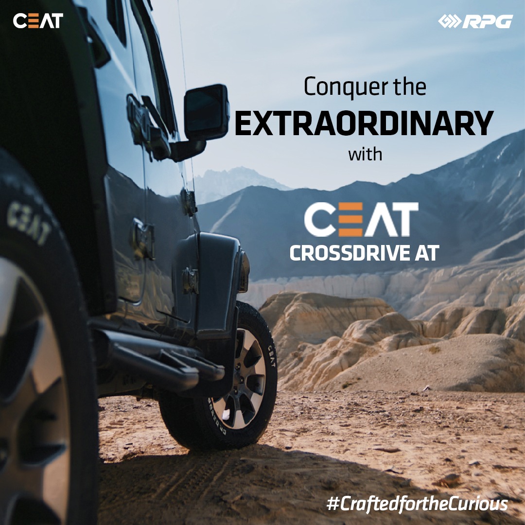 Embark on a journey of endless exploration with the CEAT CrossDrive AT, your trusted partner for traversing diverse landscapes with unmatched precision.  

#CraftedForTheCurious