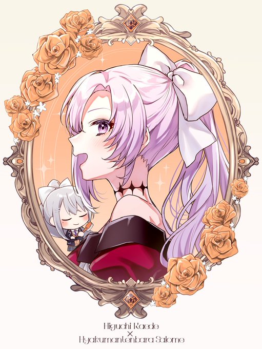 「bow purple hair」 illustration images(Latest)