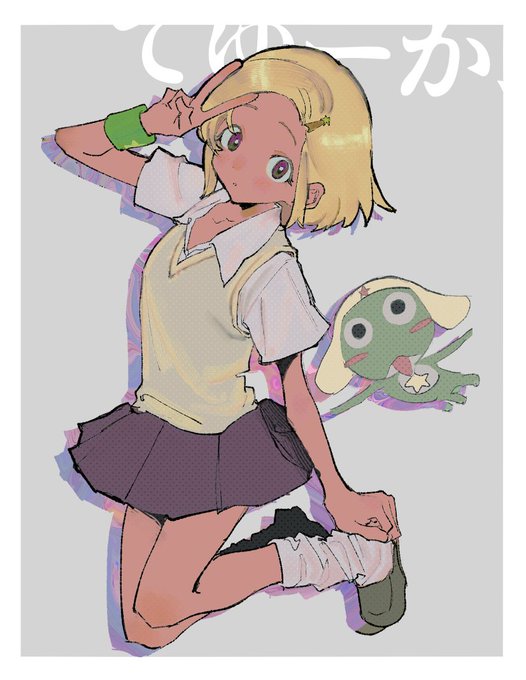 「blonde hair white socks」 illustration images(Latest)