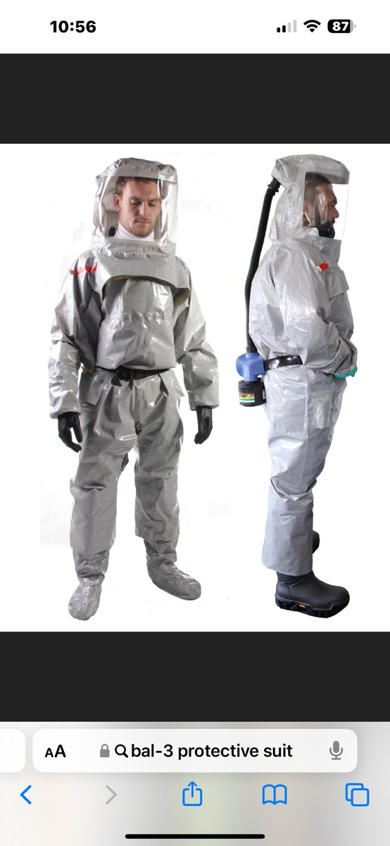 @indehisce Am I the only one who remembers mass graves in New York City parks? Triage tents in hospital parking lots? It’s STILL a bio safety level 3 pathogen!!That hasn’t changed. Below is what the CDC personnel have to wear to work with Covid. Yes the same CDC that is pretending it’s over