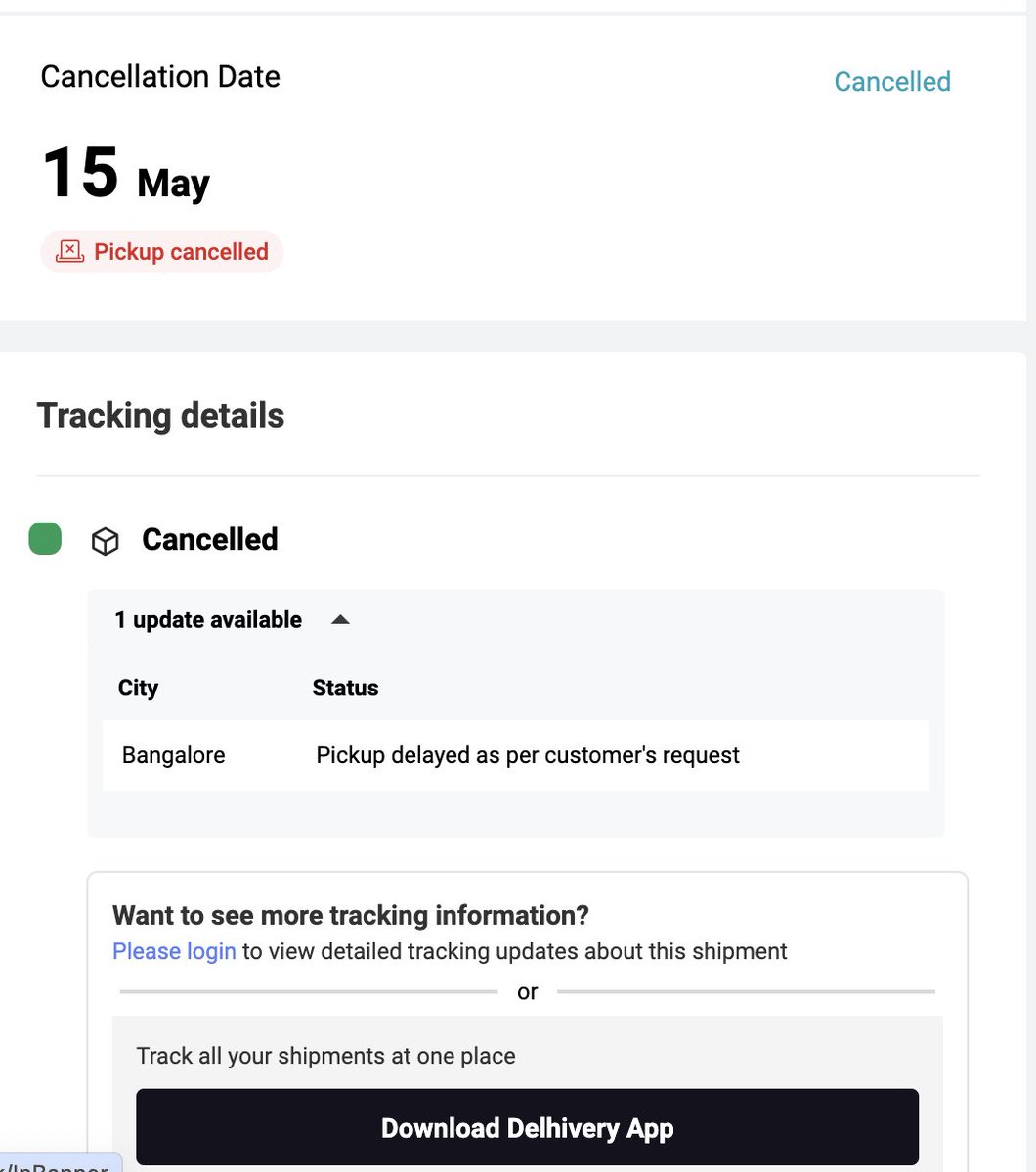 shilpinitjsr's tweet photo. Is the pickup delayed or cancelled @delhivery @help_delhivery you have bunch of most unethical and irresponsible delivery partners and causes inconvenience to customers, I transacted with @flipkartsupport and didn't sign up for #harrasmentbyDelhivery https://t.co/82oNgdQjcX