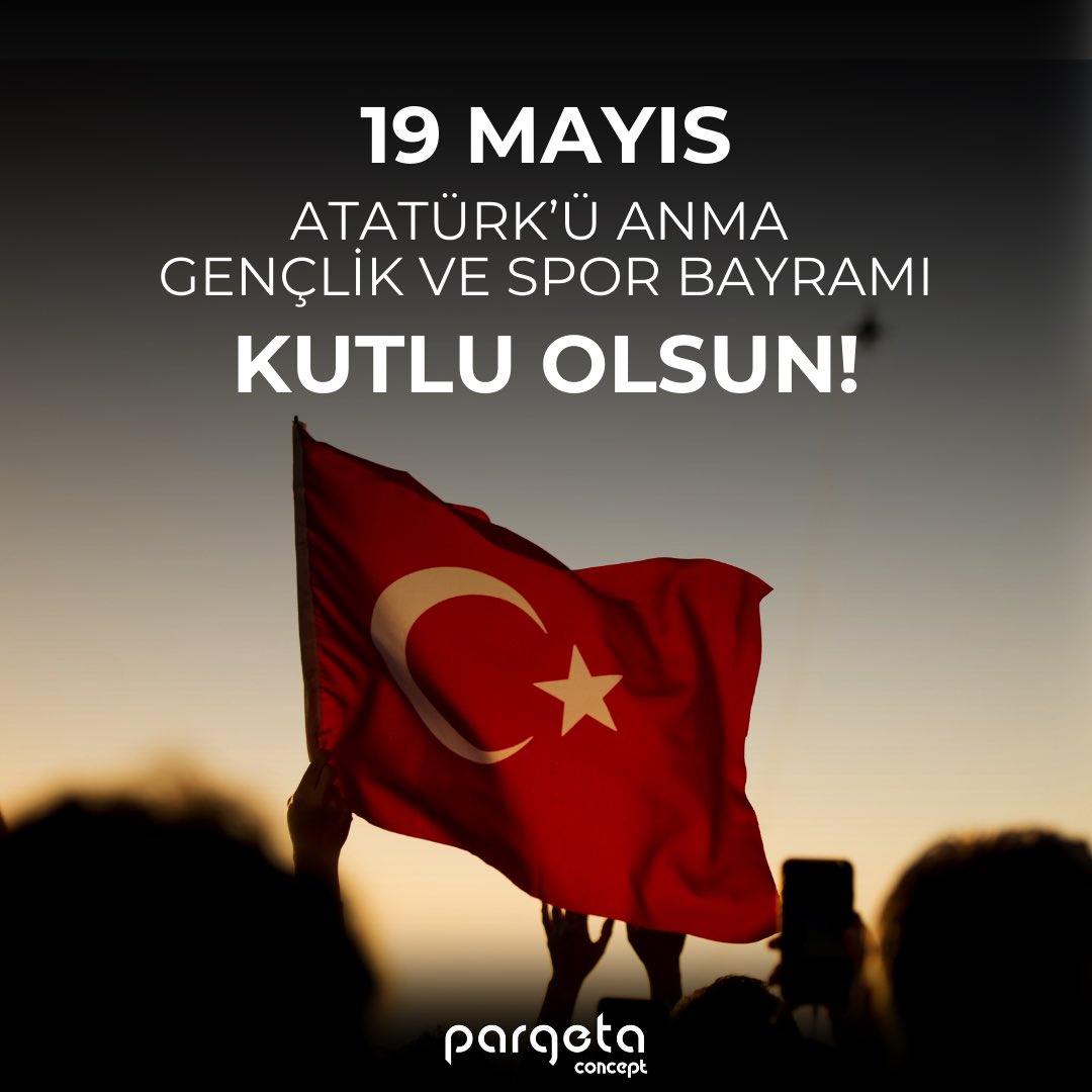 pargetaconcept's tweet photo. 19 Mayıs, Türk milletinin bağımsızlık ve gençlik coşkusunu kutladığı özel bir gün. Bu anlamlı günü coşkuyla kutluyoruz!

#19Mayıs #GençlikveSporBayramı https://t.co/Pf43hyBEjO