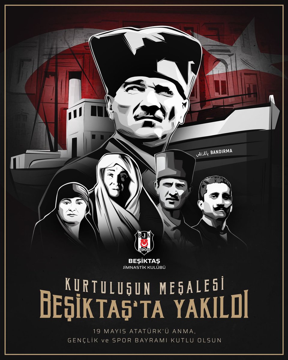 Ulu Önderimiz Gazi Mustafa Kemal Atatürk'ün Kurtuluş Savaşı'nı başlattığı, milli mücadelenin ve Cumhuriyetimizin ilk adımlarının atıldığı 19 Mayıs Atatürk’ü Anma, Gençlik ve Spor Bayramımız kutlu olsun.🇹🇷

#19Mayıs1919
#MustafaKemalAtatürk