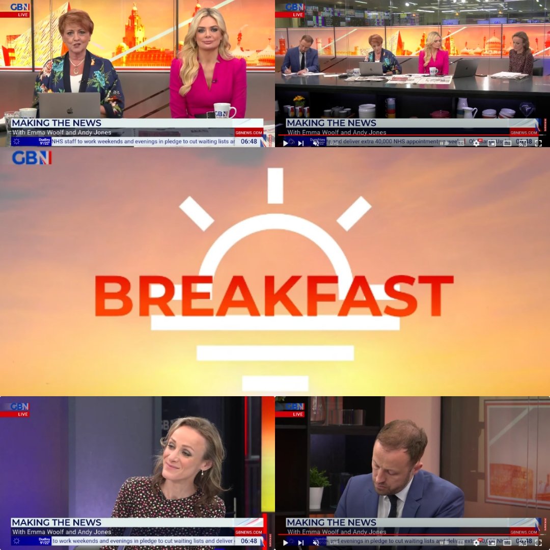 Good Sunday MORNING from @GBNEWS! Now: #BreakfastwithAnneandEllie welcomes my followers @EJWoolf and @Andyjoneswrites to the only Breakfast show for Making The News. #GBNews #GBNewsBreakfast @GBNUpdates @elliecostelloTV