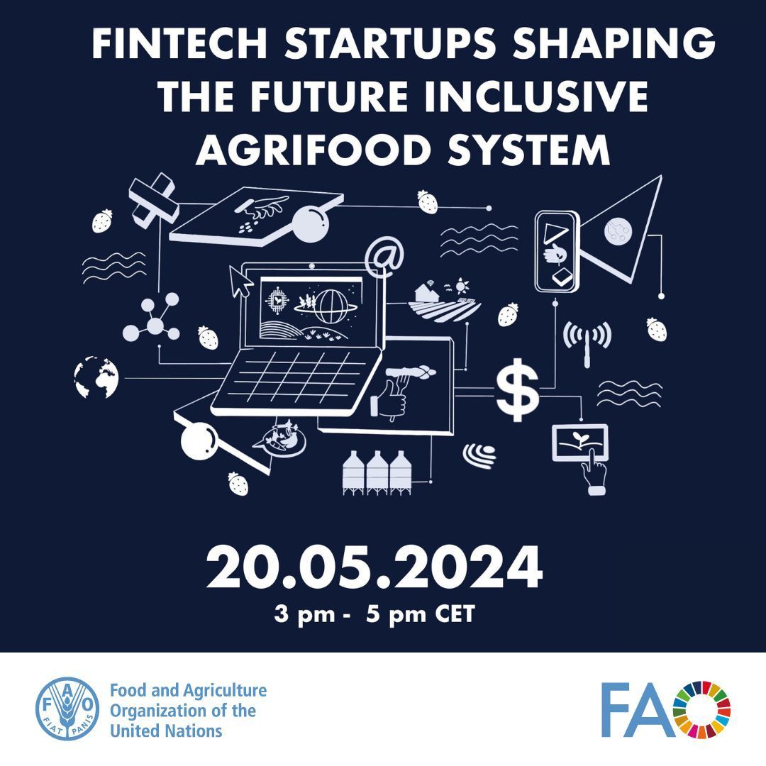 Join us for a discussion on the role of #Fintech startups in shaping #agrifoodsystems! Don't miss our Innovation Talks on Fintech Startups Shaping the Future of Inclusive Agrifood Systems 📅 May 20th, 3-5 pm CET Register here: buff.ly/3QOS7xQ #AgInnovation