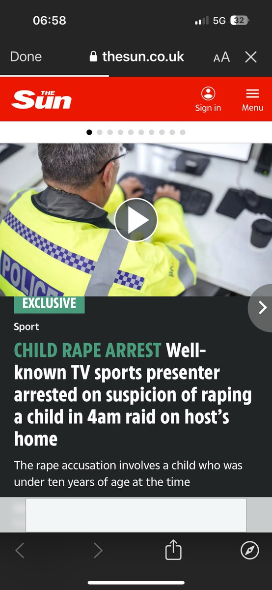 İngiltere’de ünlü bir spor sunucusunun bir “çocuğa tecavüz” ettiği gerekçesiyle gözaltına alındığı belirtiliyor Sabah 04:00’de evine baskın düzenlenmiş