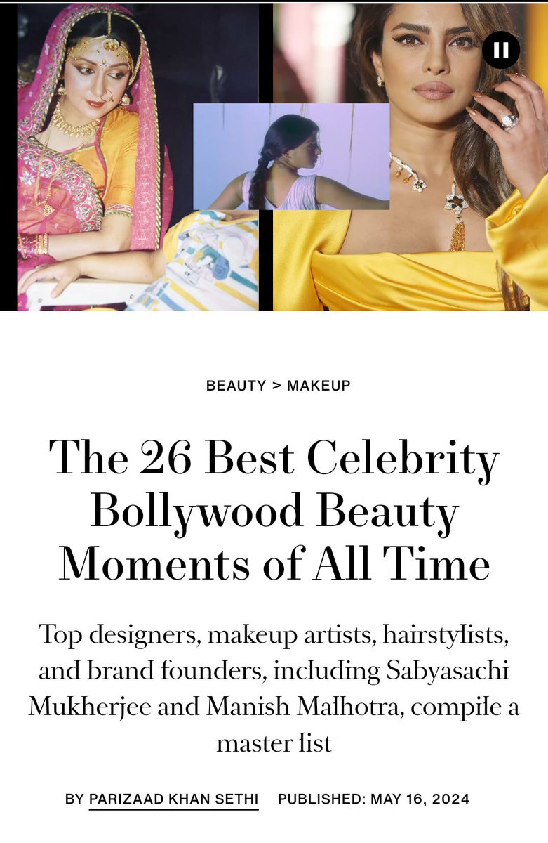 BibaswanM's tweet image. #AishwaryaBachchan makes to the list of 

The 26 Best Celebrity Bollywood Beauty Moments of All Time

By #HarperBazaar