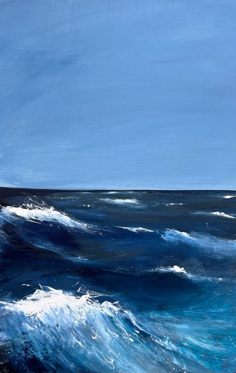 Reduced Atlantic sea paintings by £100 Etsy