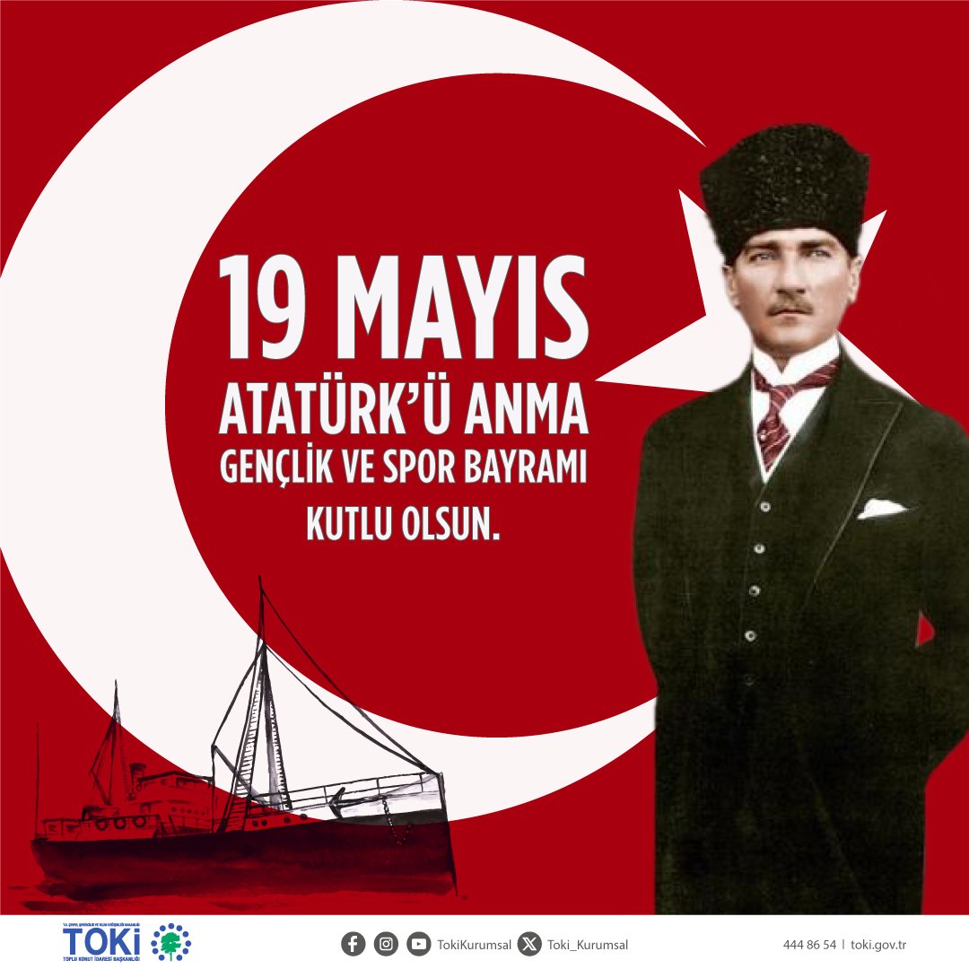 19 Mayıs Atatürk'ü Anma, Gençlik ve Spor Bayramımız Kutlu Olsun. #19Mayıs1919 🇹🇷🇹🇷🇹🇷