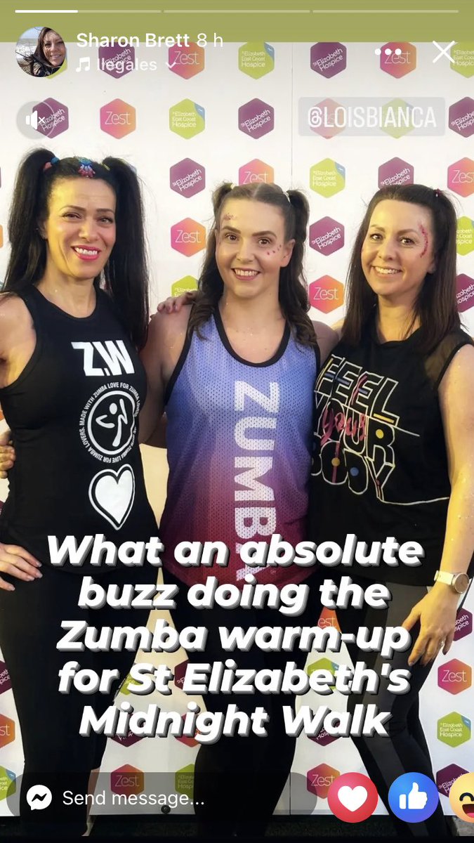 Very proud of my sister (on the right) - she and two of her friends led this Zumba warm-up, which would have been very emotional for her as St Elizabeth’s supported mum in her final week last autumn.