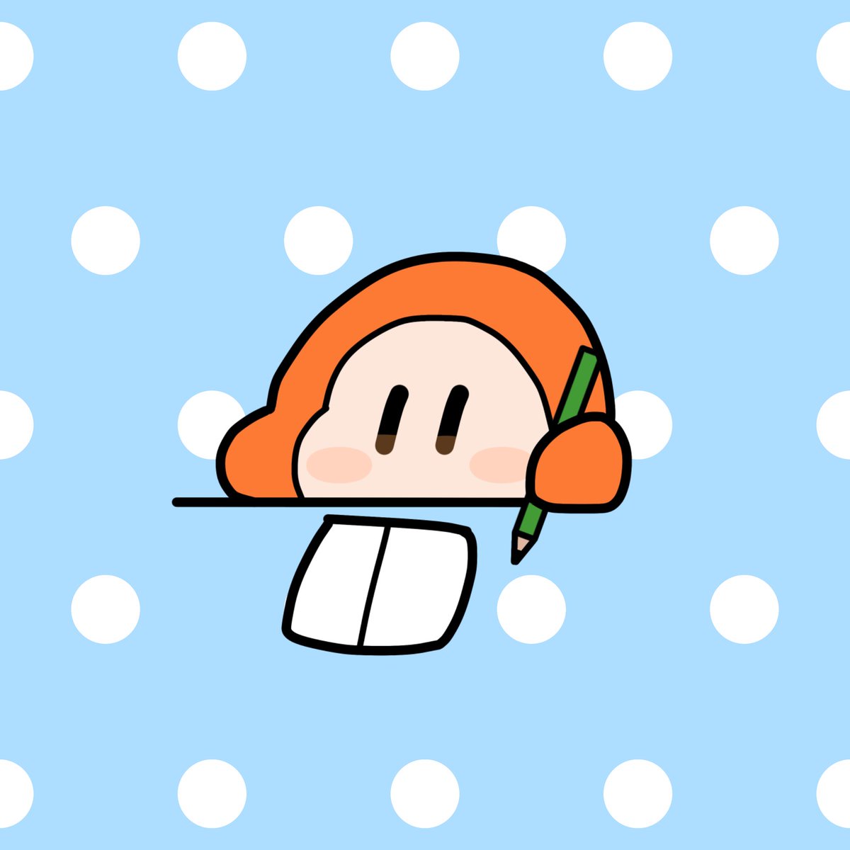 waddle dee solo simple background holding brown eyes chibi no humans blue background  illustration images
