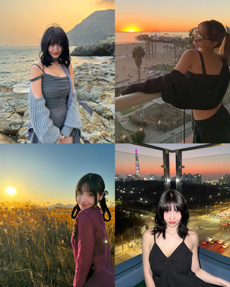 There's something about Momo during sunsets