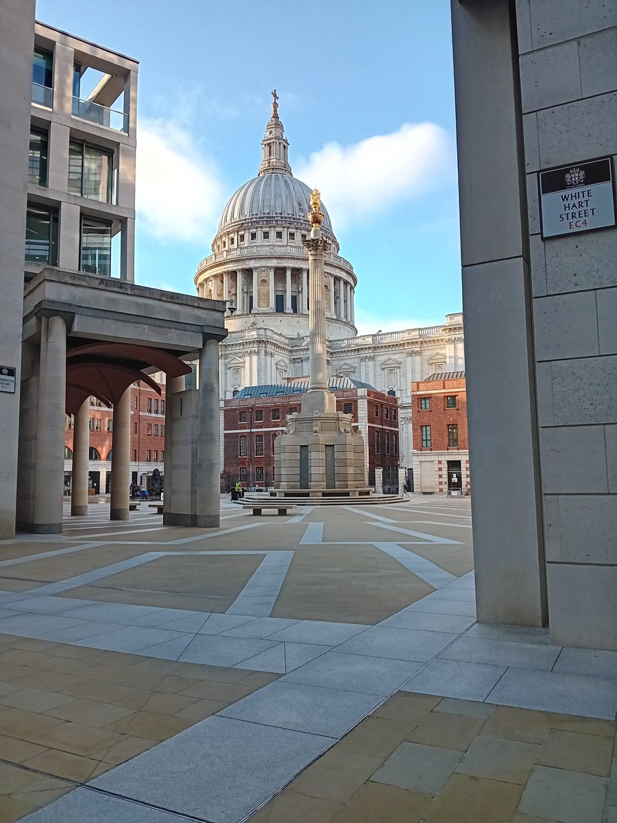 Here’s a photo taken early in the morning of St Paul’s Cathedral in London I was named after St Paul What a great building.