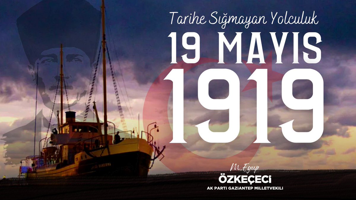 19 Mayıs Atatürk’ü Anma, Gençlik ve Spor Bayramımızı en içten dileklerimle kutluyor; Samsun'a çıkarak bağımsızlık meşalesini yakan Ulu Önder Mustafa Kemal Atatürk’ü ve Kurtuluş Savaşı'nın tüm kahramanlarını rahmetle anıyorum. #19Mayıs1919 🇹🇷