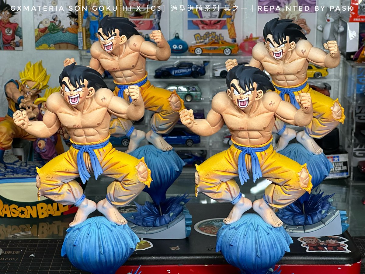 IMPASK1's tweet photo. Gxmateria SON GOKU III  X【C3】造型进阶系列 其之一
原型：@varoq000 
地台：@CHARJllllll 
涂装：@IMPASK1 
原作色重涂分享 https://t.co/lwIdgo5mYD