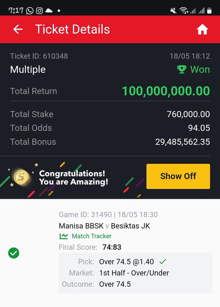 Hello 👋, THIS IS BOOKIES NIGHTMARE !!!! 100,000,000 X2 in 3 days !!!!! Second community win in 3 days .. Now we gotta change pinned tweet again.. Drop your fuckingggggg winning tickets under this tweet ... I dey show workings no worry 🫨🫨🫨🫨🔥🔥🔥🔥