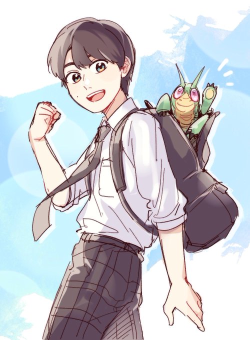 「1boy backpack」 illustration images(Latest)