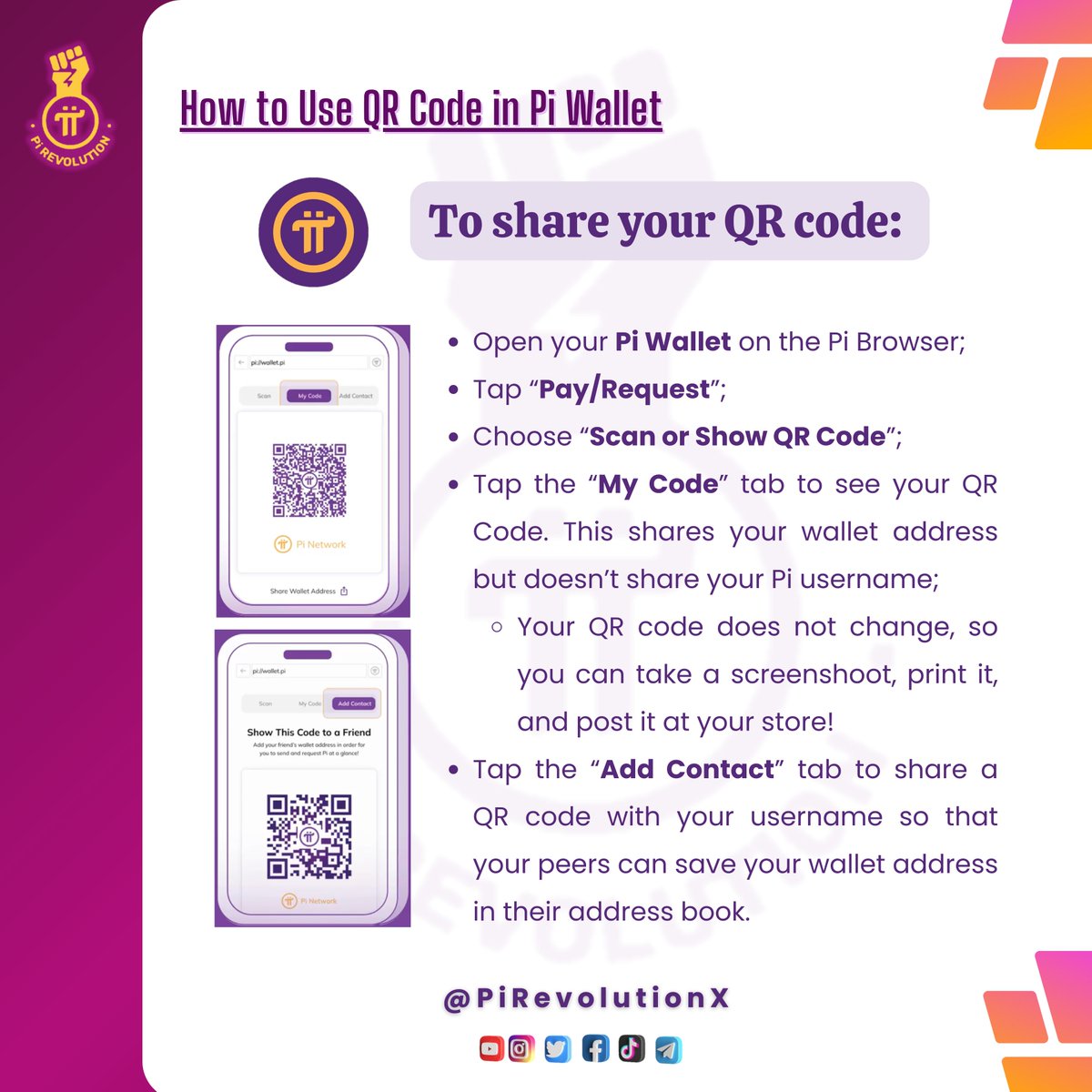 🚀 Let's level up your #PiNetwork experience! 🌐 Discover the secrets of sharing your QR code effortlessly and join the global Pi celebration. 📲 Ready to connect, earn, and thrive together? Let the PiFest journey begin! 💙✨