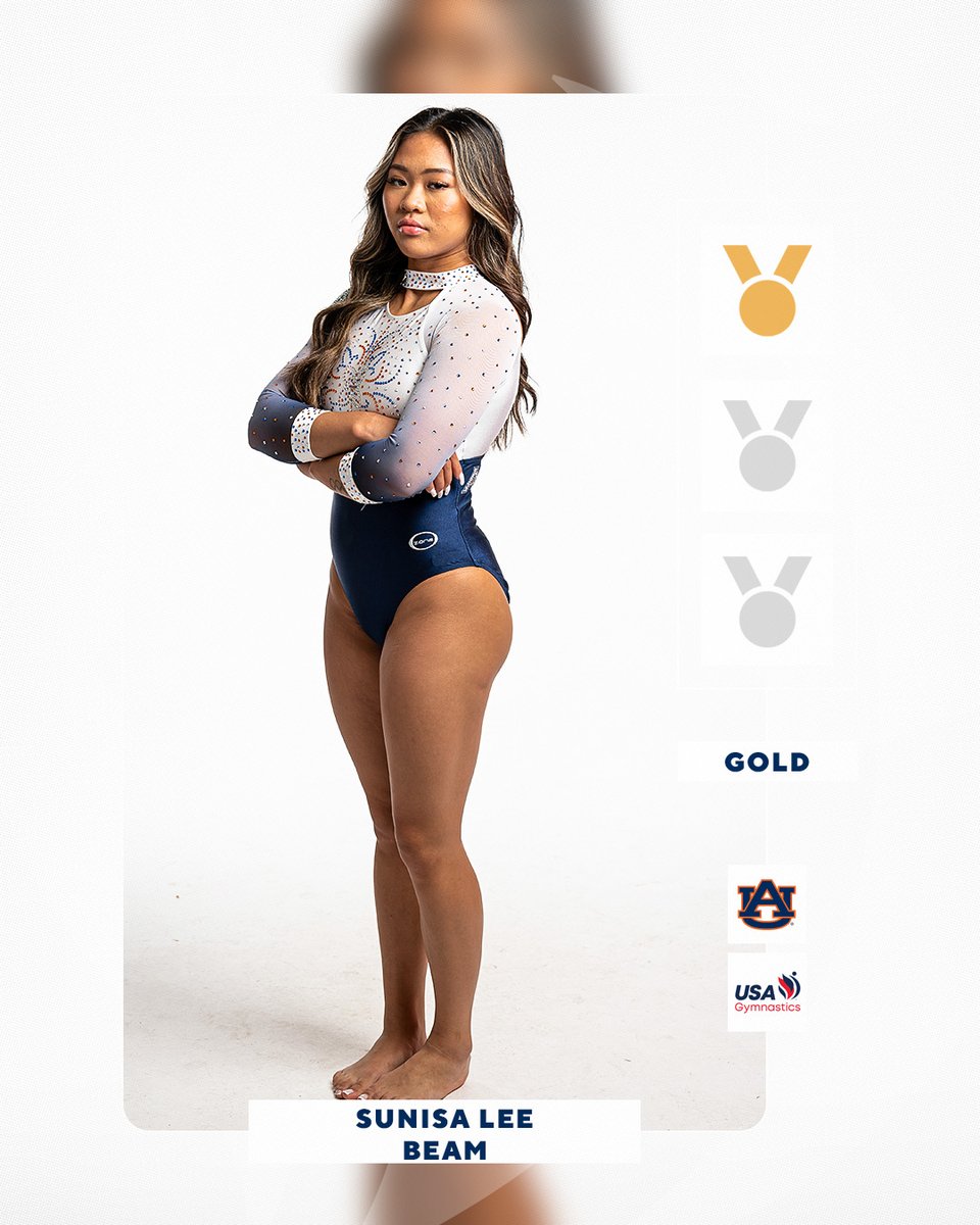 CONGRATS to @sunisalee_! She took home 🥇 on beam at the 2024 @USAGym Core Hydration Classic! #WarEagle | #CoreClassic