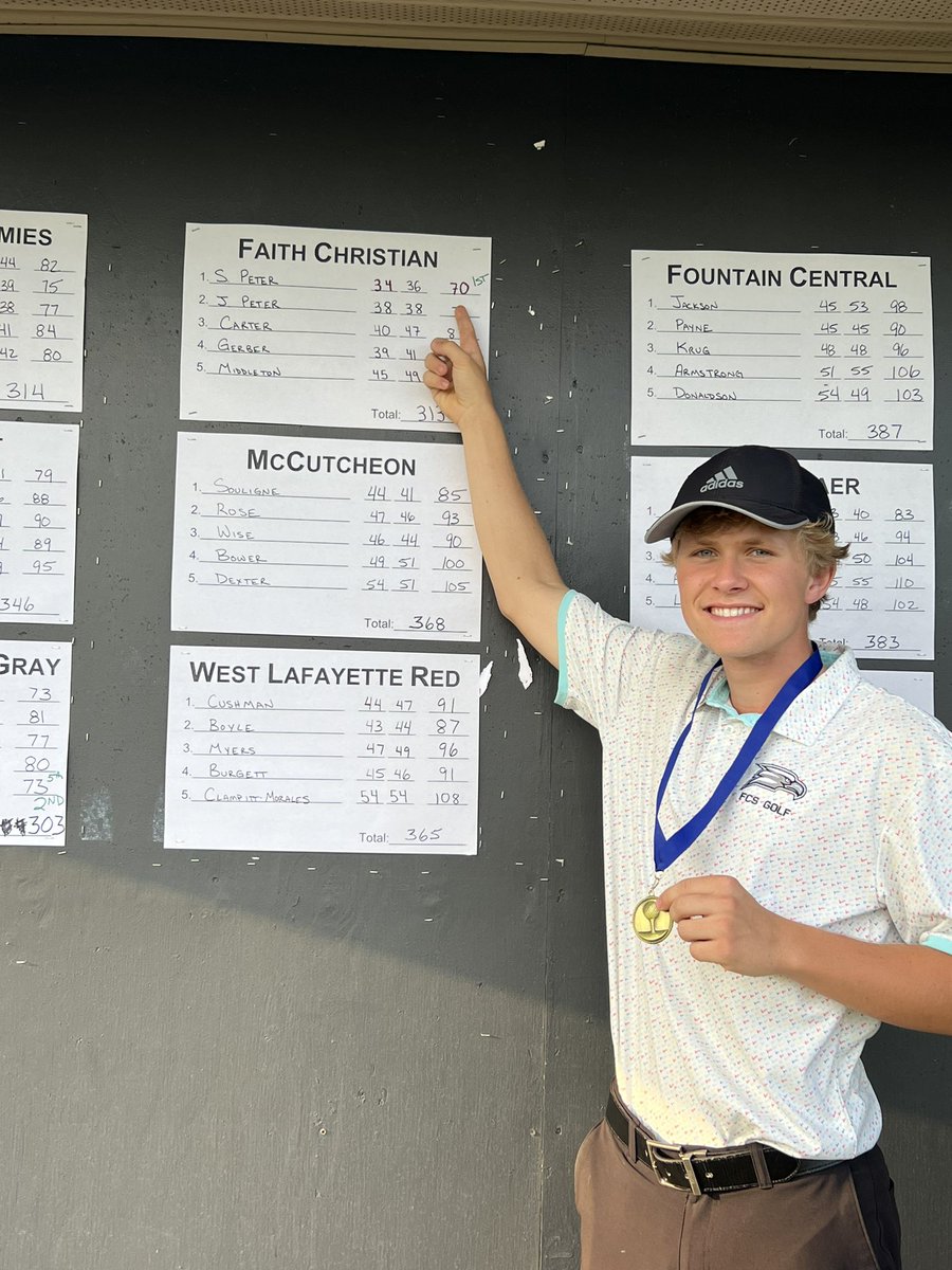 Faith Christian Boys Varsity Golf tweet media