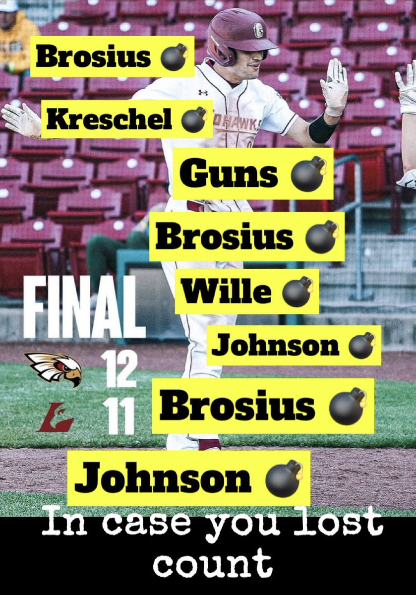jgunsdbq's tweet photo. Yeah…we had a pretty good day. #weaintdoneyet
@KohawkBBFan @CoeBaseball  @CoeAthletics https://t.co/7IlqH3KctD