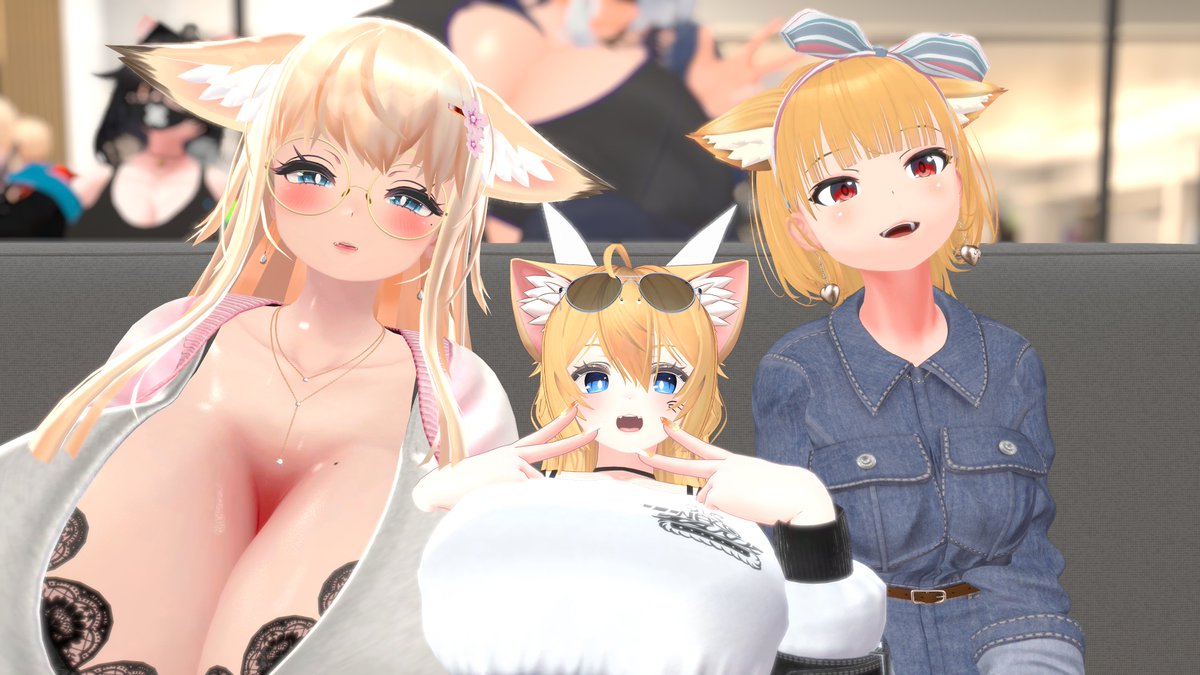 金髪勢に囲まれてご満悦な猫タンさん
@Nekotank610 
そしてALDLAさんの尻に敷かれる(物理 