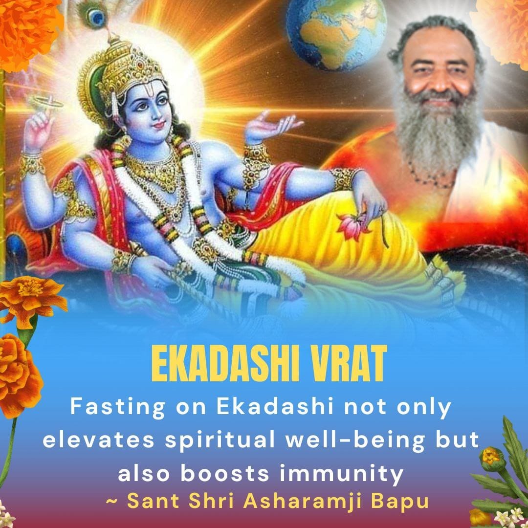 Today is #MohiniEkadashi 
Sant Shri Asharamji Bapu tells importance of Vrat Aur Jagaran on this day.
One should awake atleast till 12 midnight & chant mantra of Lord Vishnu.
Also eating rice on this day is not advisable.