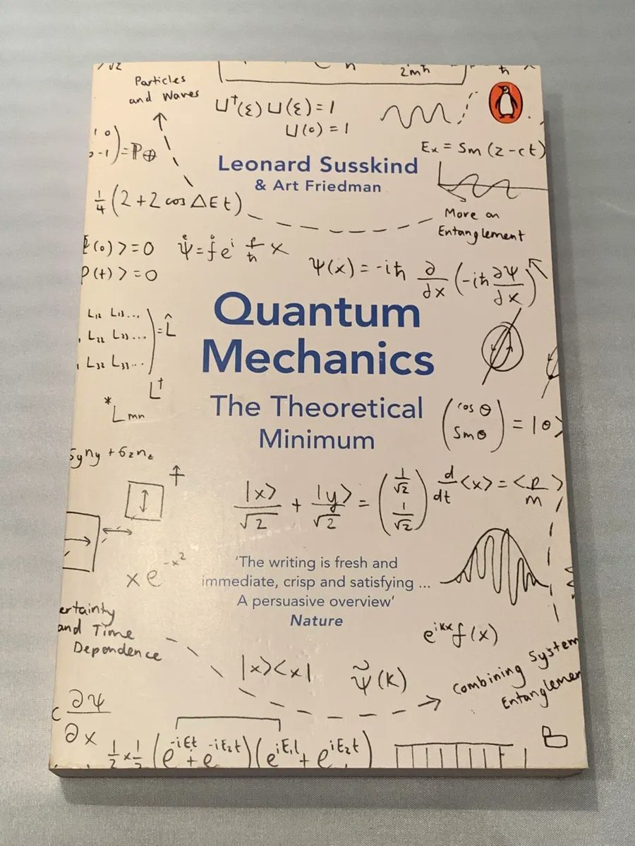 Physics Book Of the Day:

The theoretical minimum series by Leonard Susskind and Art Friedman ✍️